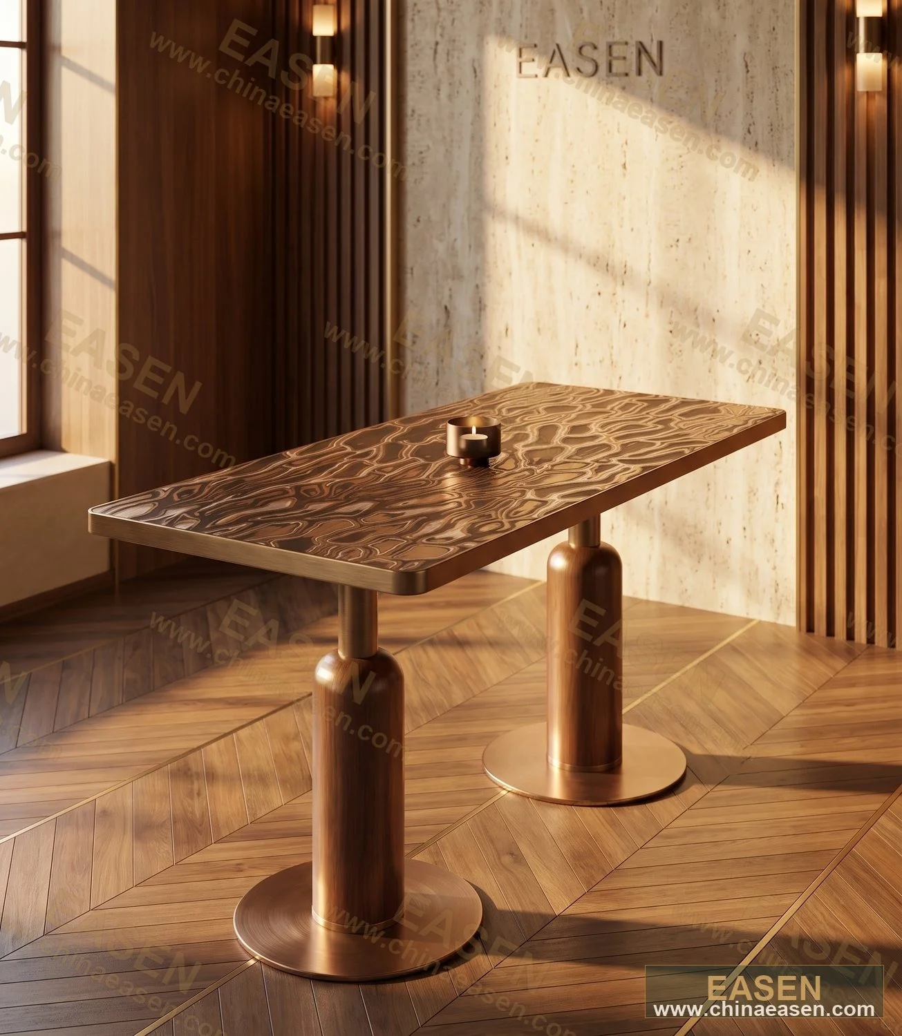 YS-D10 — Velvet Long Table Style L