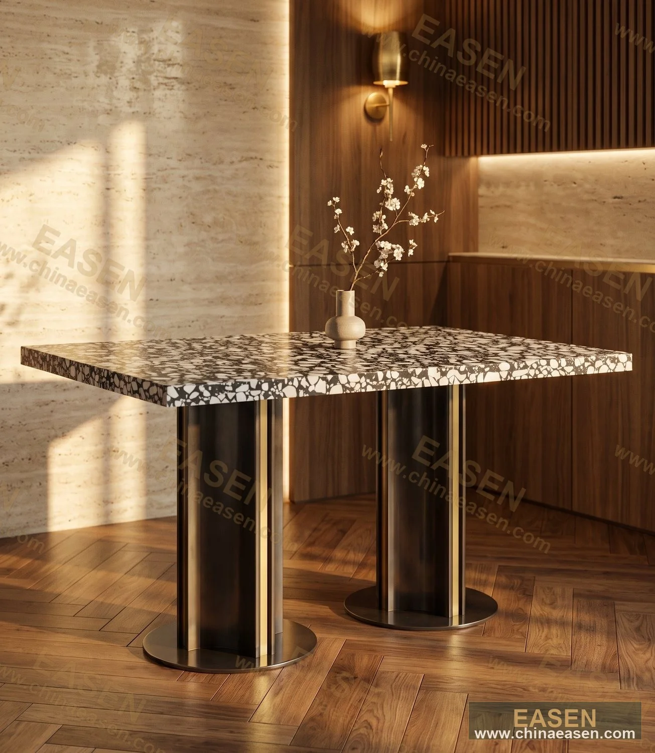 YS-D06 — Velvet Long Table Style J