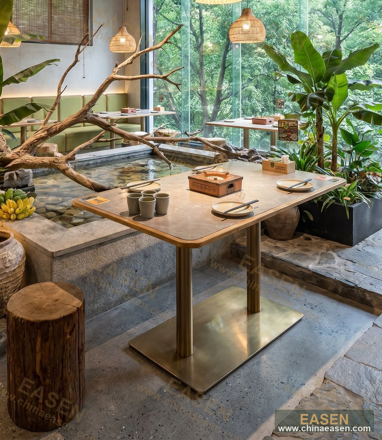 YS-A039 — Velvet Square Table