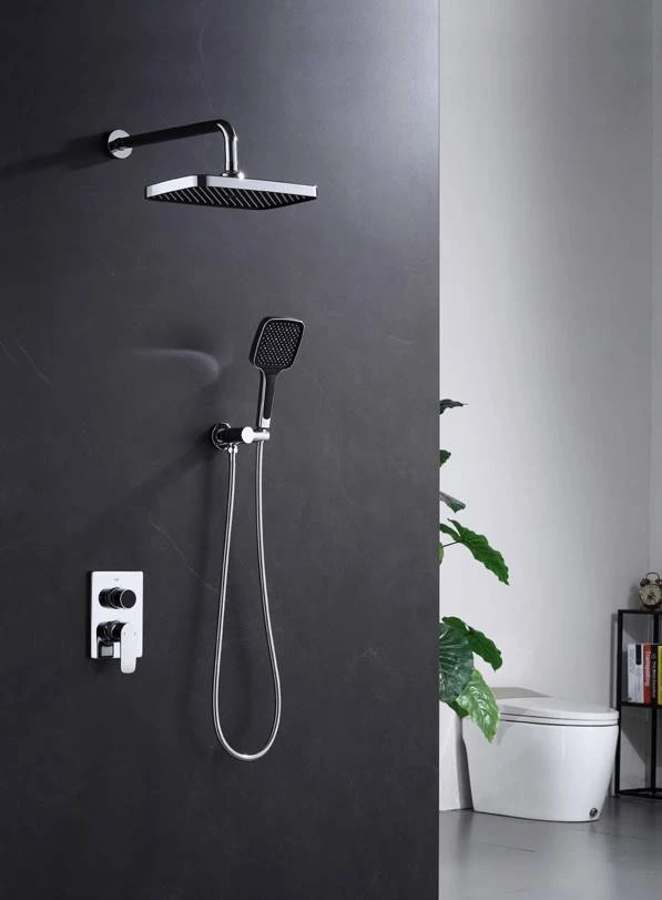 Concealed single-lever thermostatic 2-outlets shower valve DG207