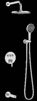Concealed single-lever twist knob 3-outlets shower valve DG16283Y-1