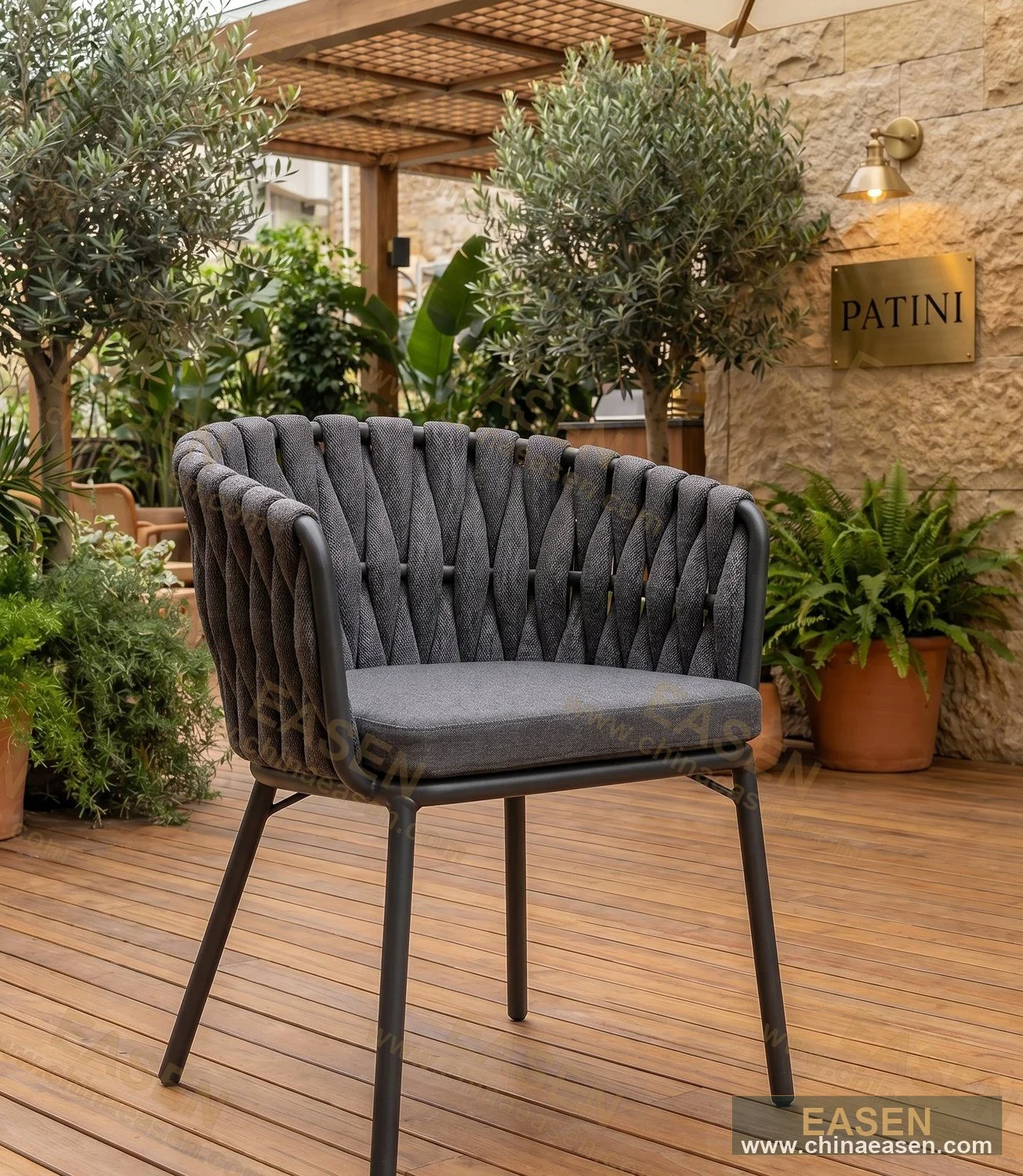 YS-O009 — Charcoal Tub Chair