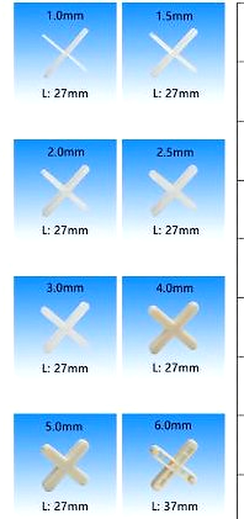 Križići za pločice 1–6 mm