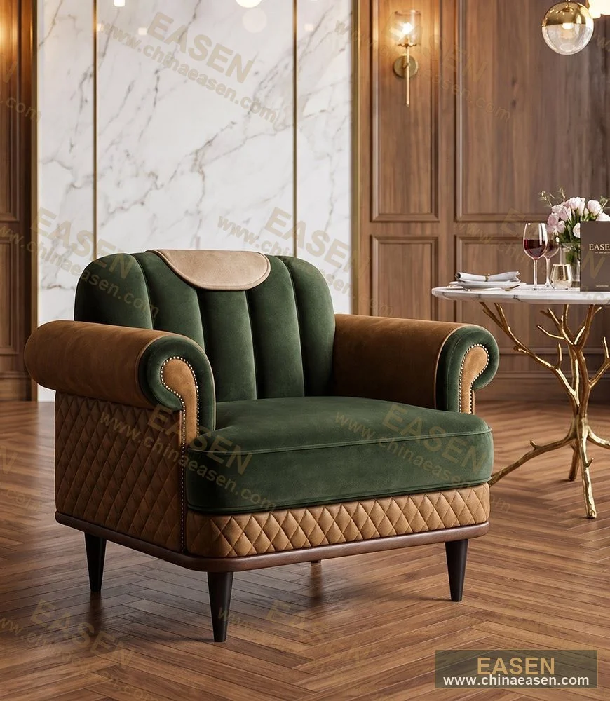 YS-D42 — Dark Green Green Velvet Dining Chair