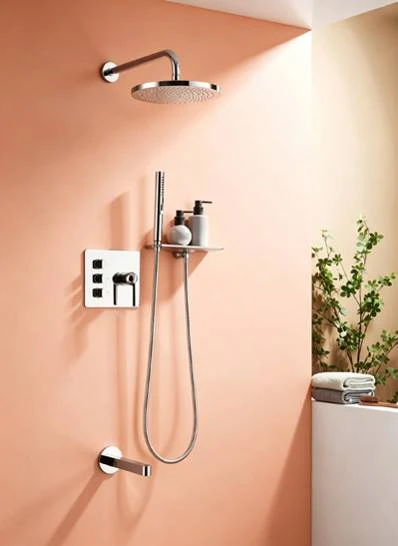 Concealed single-lever twist knob 3-outlets shower valve DG16283