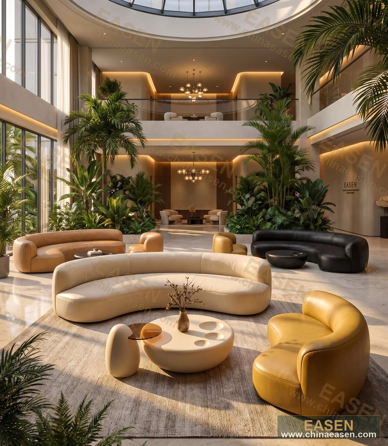 YS-H01 — Lobby Lounge Sofa Set