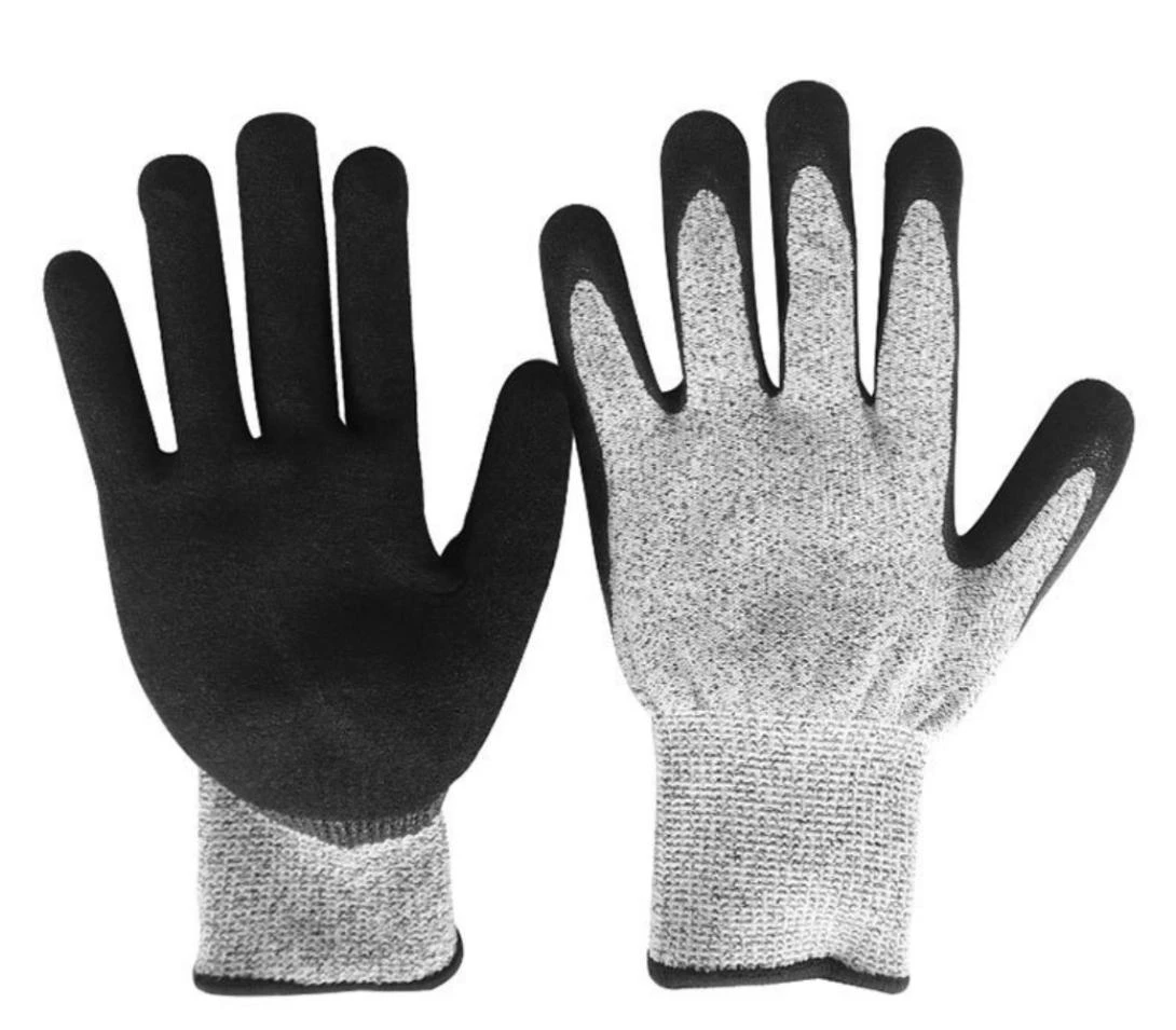 Zaštitne rukavice — Nitrile matte 5-level cut-resistant rubber immersion gloves