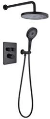 Concealed push button twin shower valve DG301