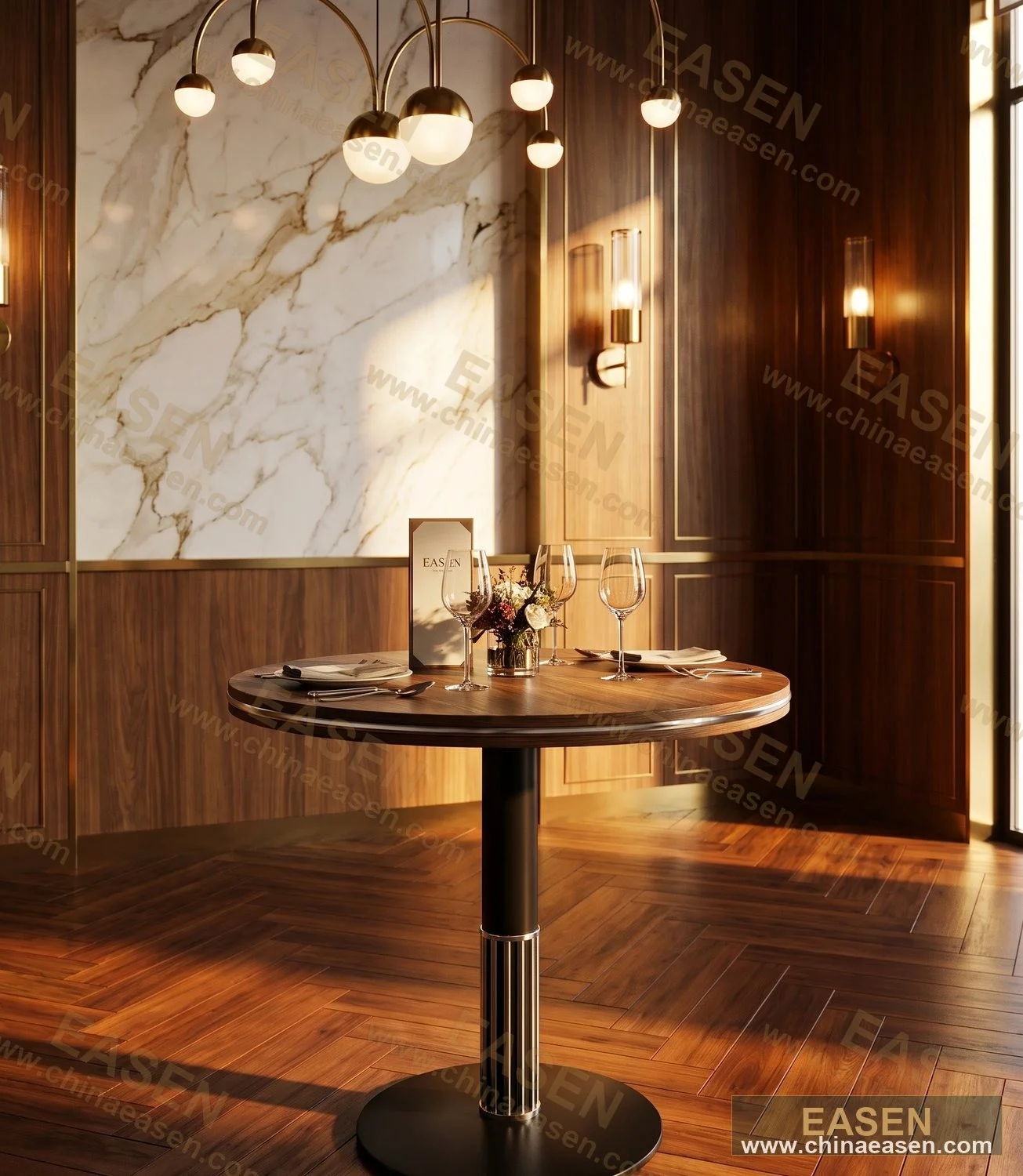 YS-D28 — Velvet Square Table