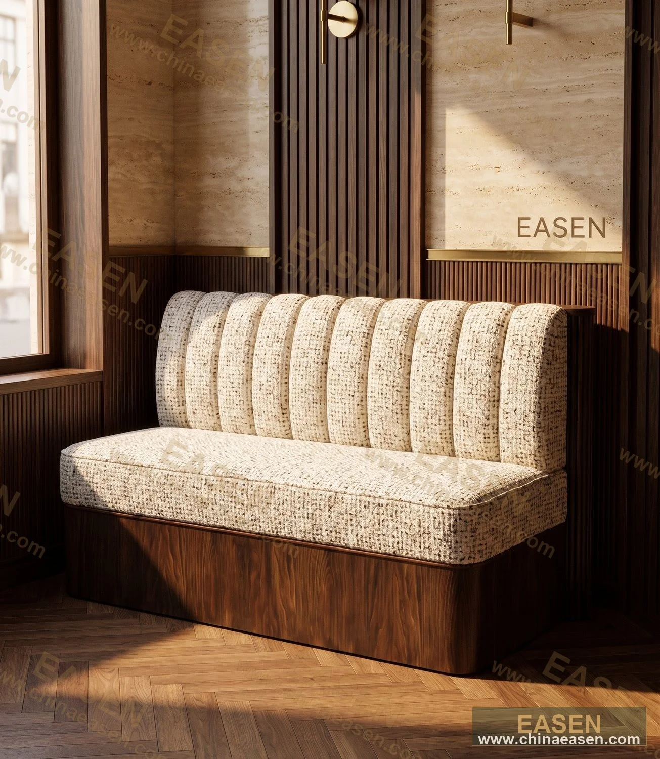 YS-D02 — Velvet Banquette Sofa Style B