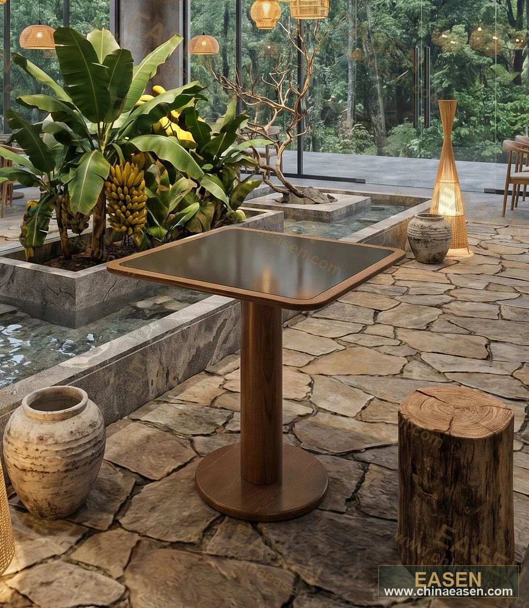 YS-A041 — Velvet Square Table