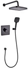 Concealed twist knob thermostatic twin shower valve DG406